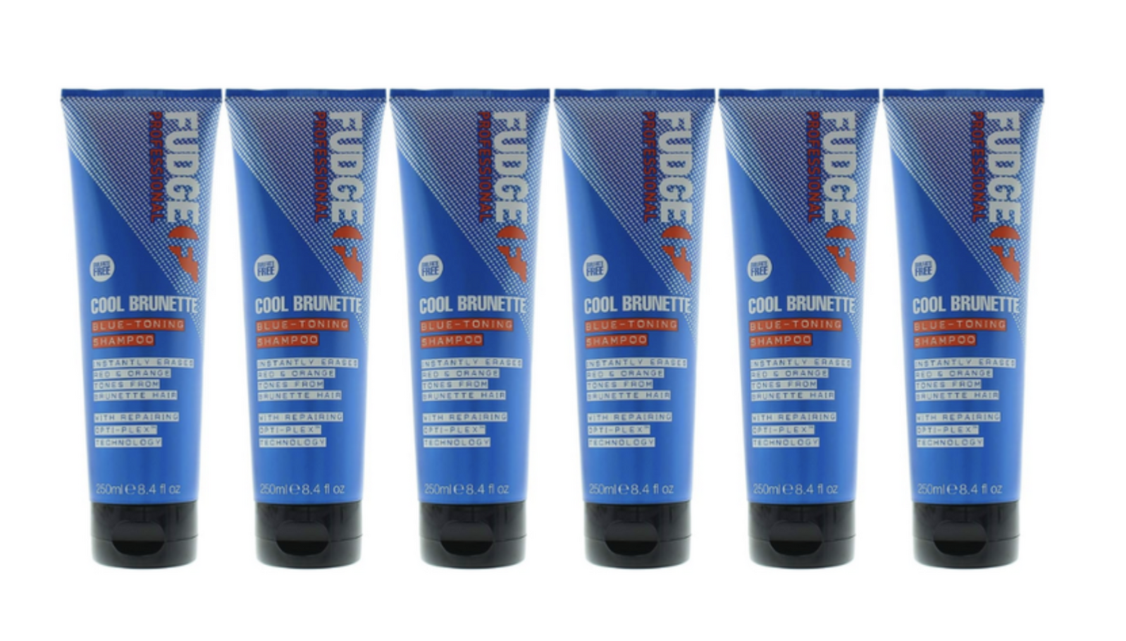 6x Fudge 250ml Blue Toning Shampoo - Erases Red & Orange from Cool Brunette Hair Price