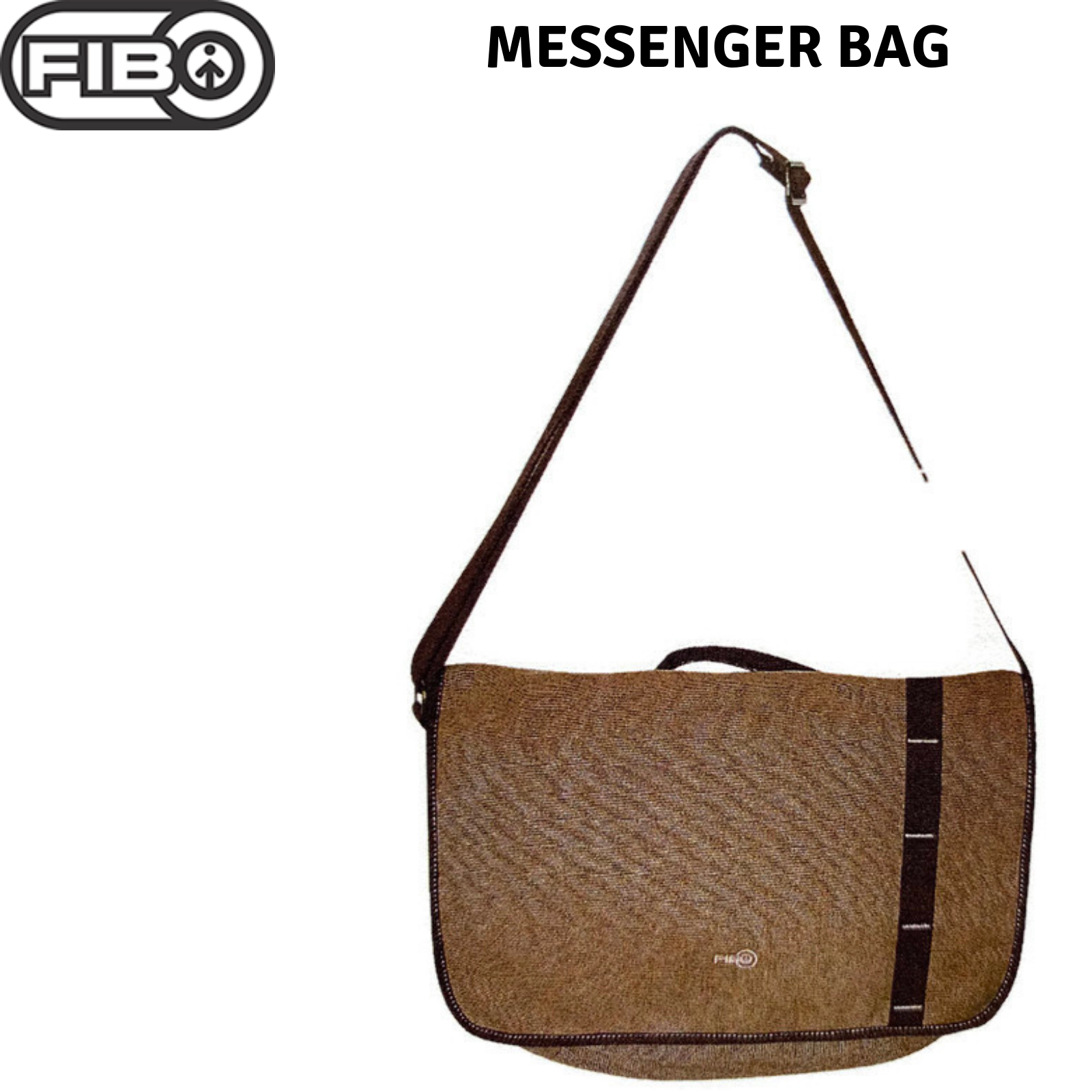 FIB Canvas Messenger Bag Laptop Tablet Uni Shoulder Travel - Khaki Price