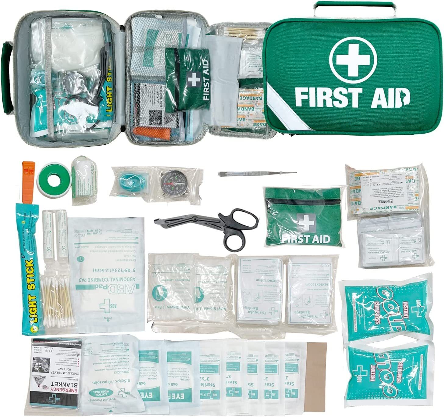 258pcs PREMIUM FIRST AID KIT Medical Travel Set Emergency Family Safety Office Price