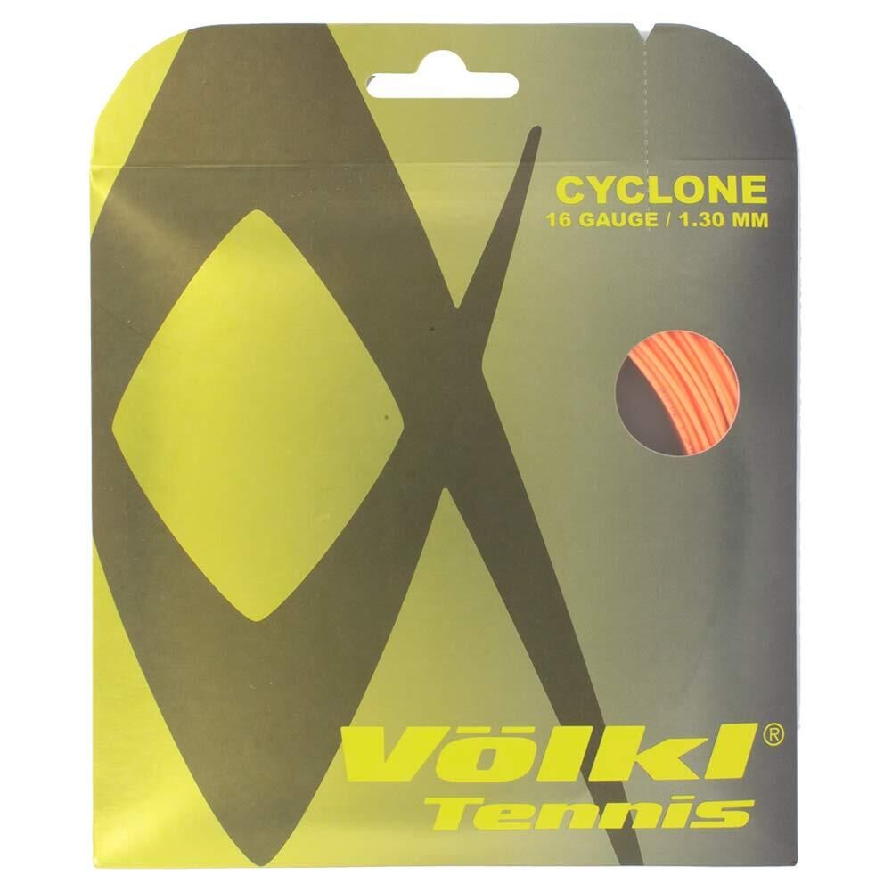 1 Pack Volkl Cyclone 16g/1.30mm Tennis Racquet Strings - Fluro Orange Price