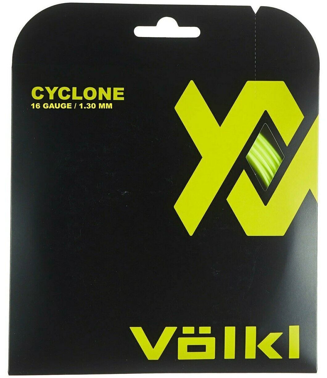 1 Pack Volkl Cyclone 16g/1.30mm Tennis Racquet Strings - Neon Yellow Price