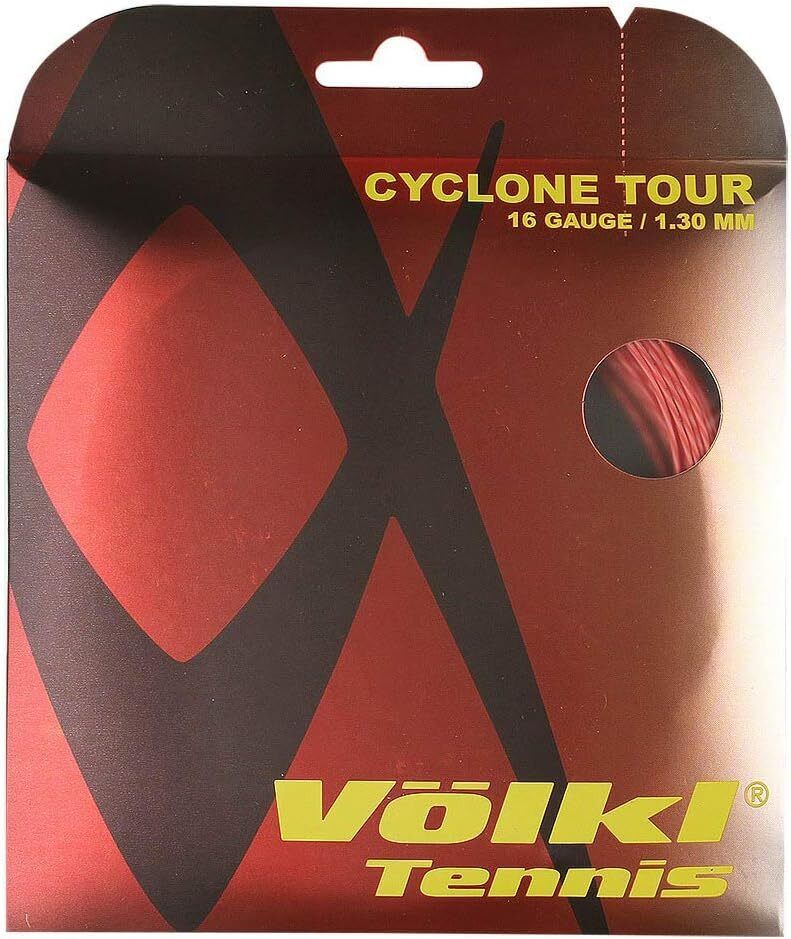 1 Pack Volkl Cyclone Tour 16g/1.30mm Tennis Racquet Strings - Red Price