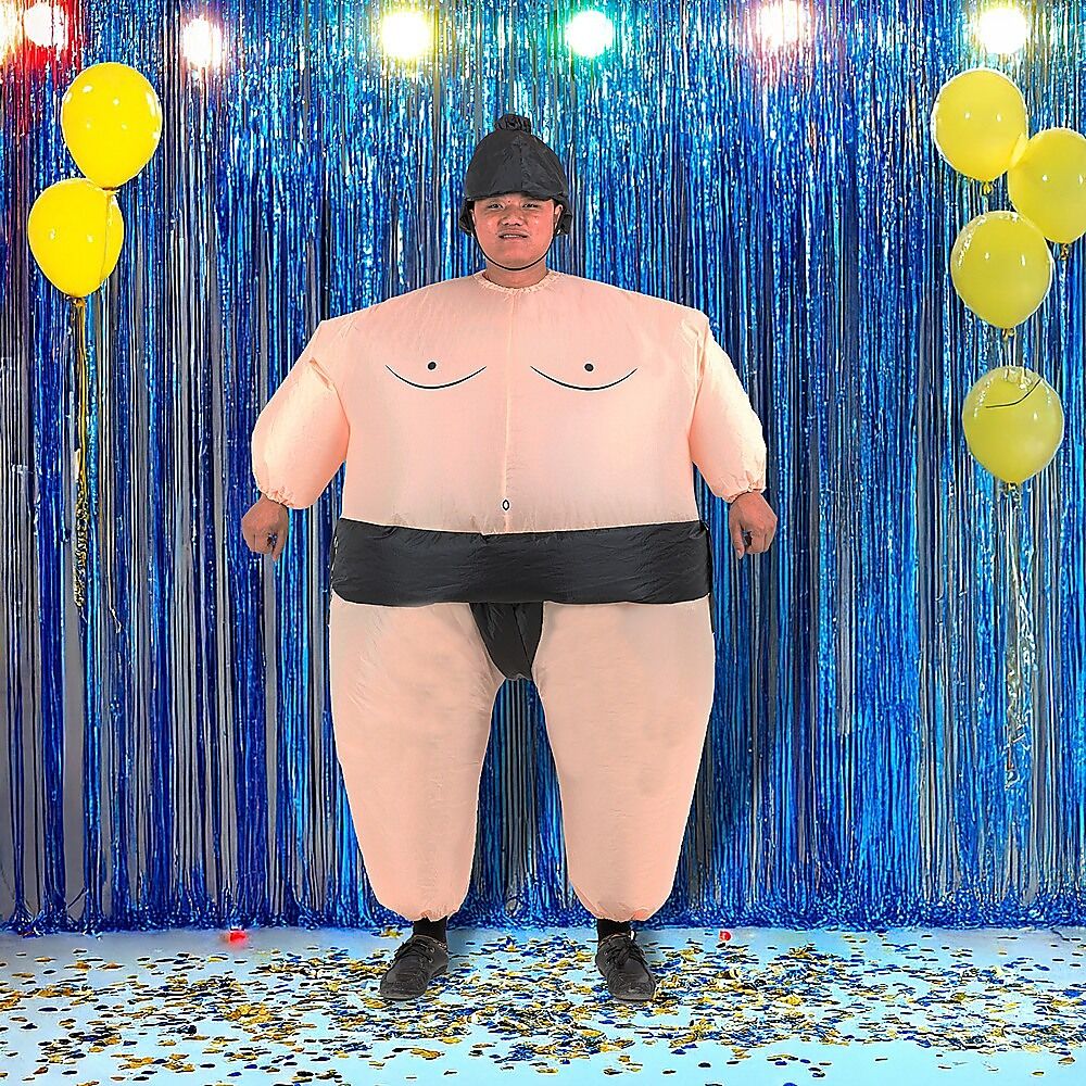 SUMO Fancy Dress Inflatable Suit -Fan Operated Costume Price