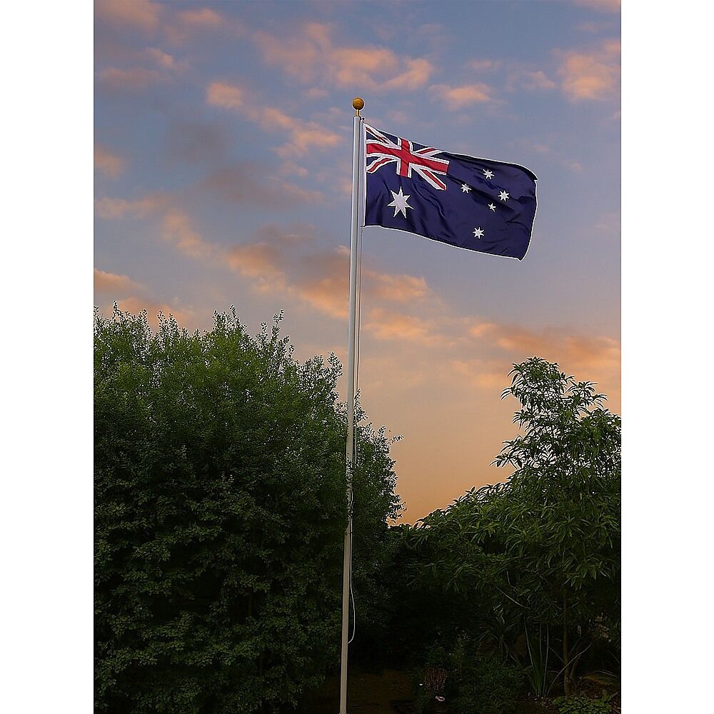 6.0m Flag Pole Full Set / Kit w Australian Flag Price