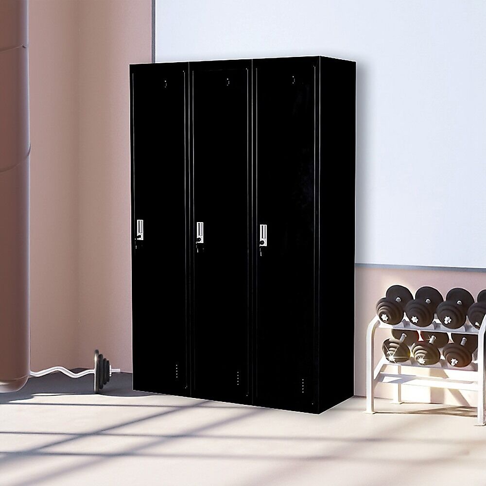 Three-Door Side by Side Office Gym Shed Storage Locker Price