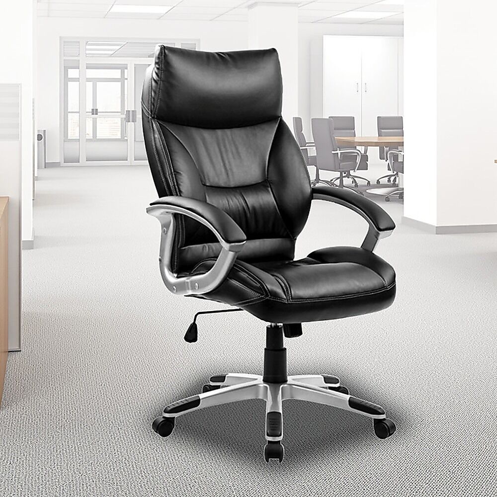 PU Leather Office Chair Executive Padded Black Price