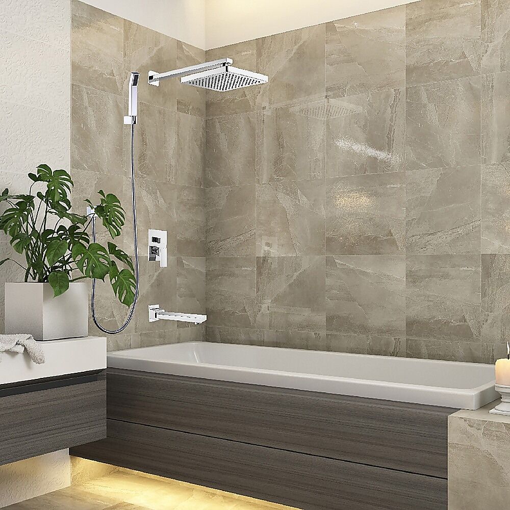 8" Rain Shower Head Straight Wall Arm Mixer Set Wall Bath Spout Outlet Tap Price