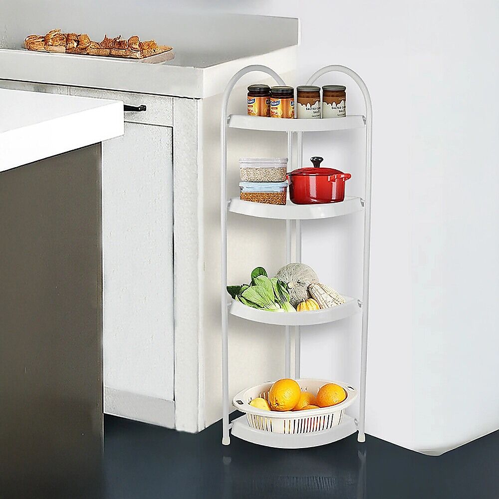 Shower Corner Shelf White Caddy Bathroom Shelves Organiser Bath Storage Rack 4 Price