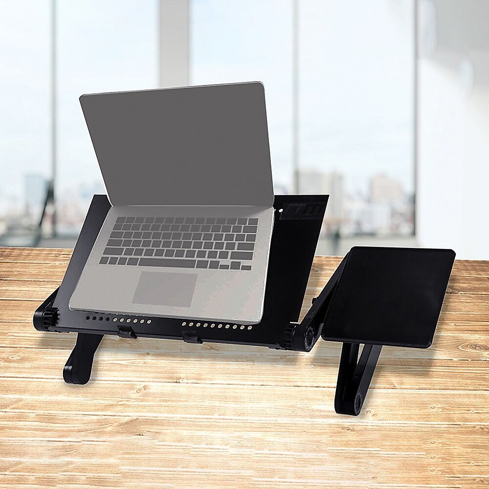 Aluminium Alloy Folding Laptop Computer Stand Desk Table Tray On Bed Mouse Price