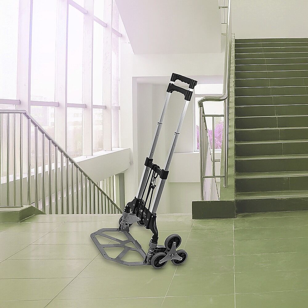 Stair Climbing Trolley 6 Wheels Aluminium Folding Hand Cart Climb Steps Price