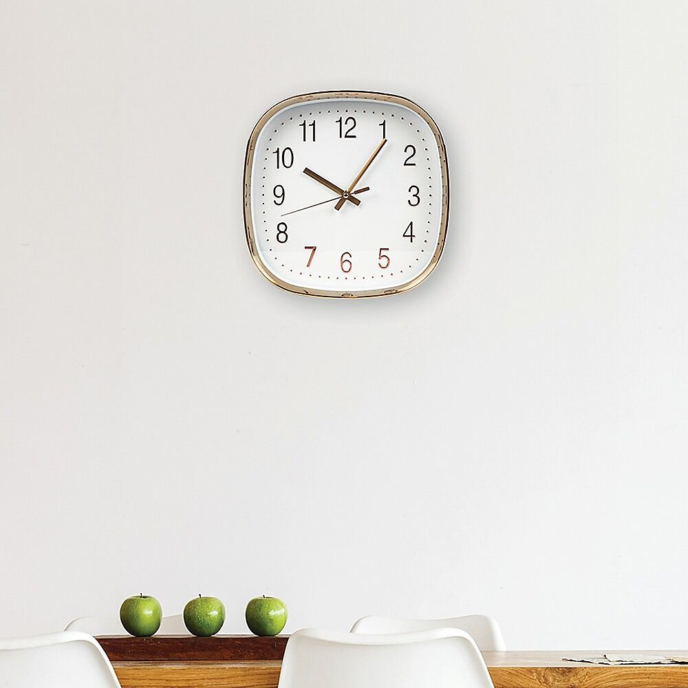 Modern Wall Clock Silent Non-Ticking Quartz Battery Operated Gold Price
