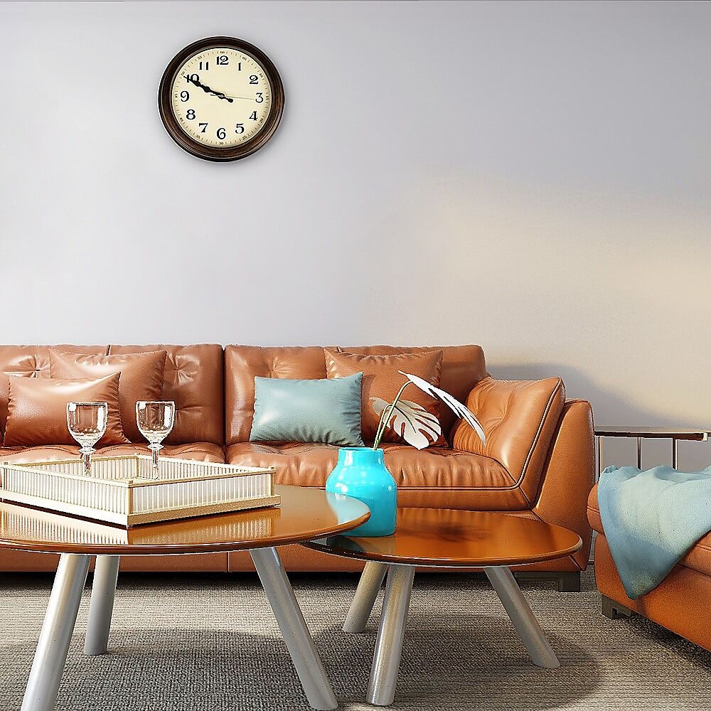Classic Wall Clock Silent Non-Ticking Quartz Battery Operated Luxury Wood Price