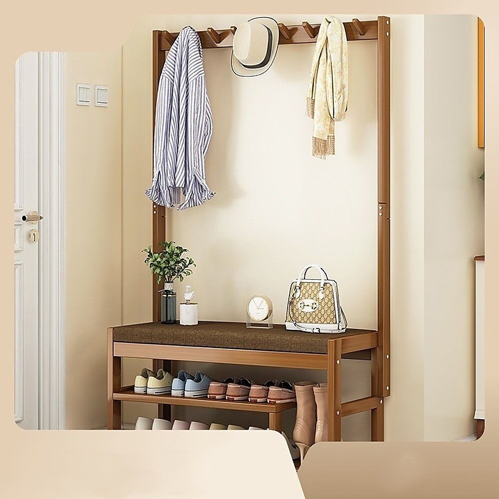 100cm Hallway Bench Coat Rack Stand Multifunctional Hall Shelf Entryway Price