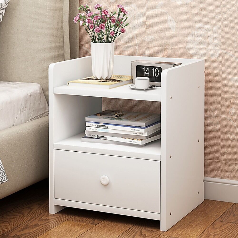 Bedside Tables Side Table Nightstand Storage Drawer Shelf Bedroom Price