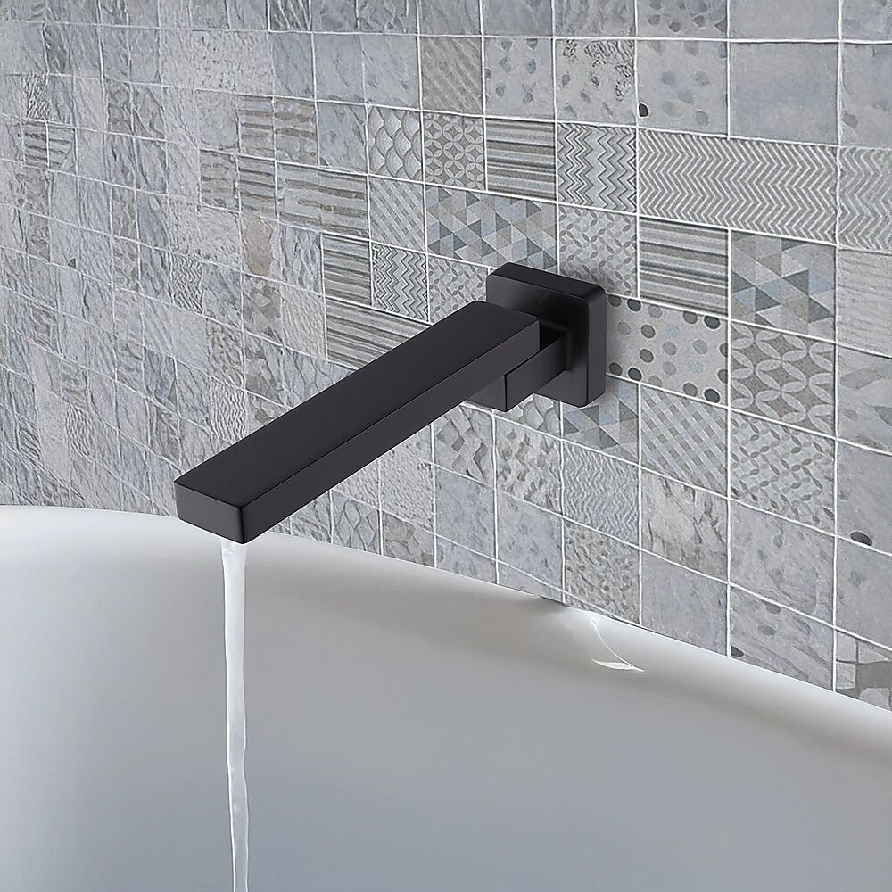 Bath In Wall Swivel Spout in Matte Black Price