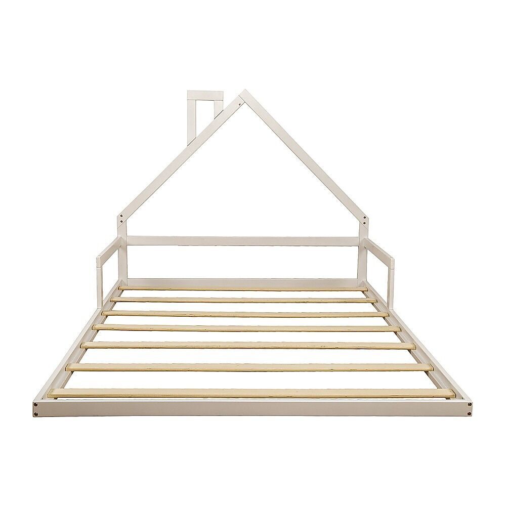 Pine Wood Floor Bed House Frame for Kids and Toddlers Price