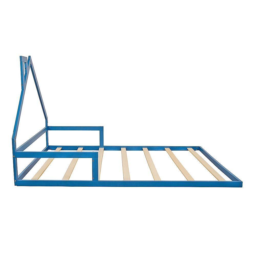 Pine Wood Floor Bed House Frame for Kids and Toddlers Price