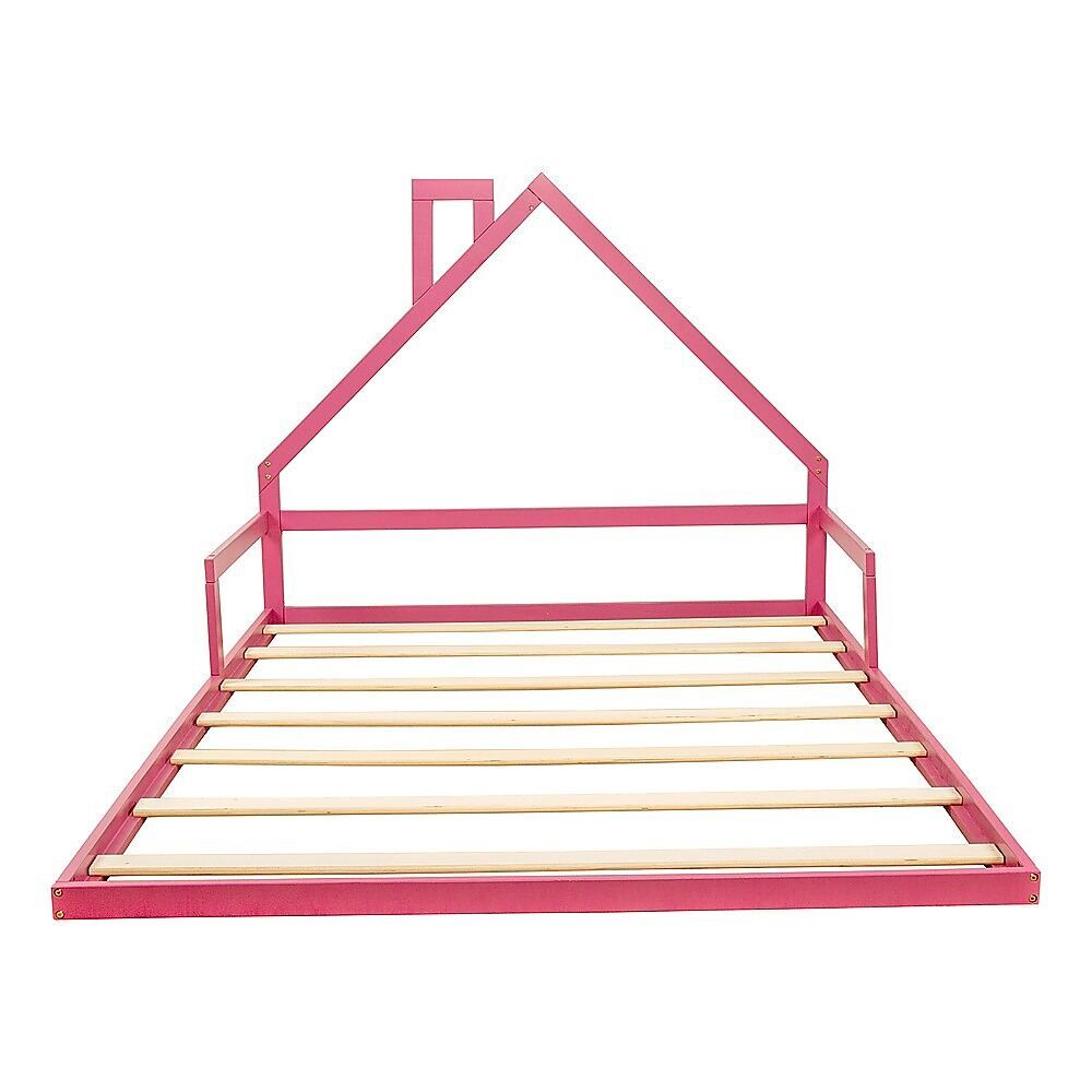Pine Wood Floor Bed House Frame for Kids and Toddlers Price