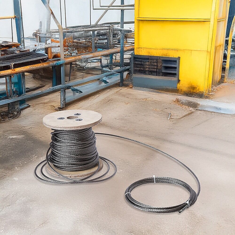 50m Stainless Steel Wire Rope Cable 5mm 316 A4 7x7 Balustrade Fence Price
