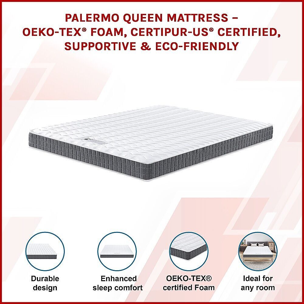 PALERMO Double Memory Foam Mattress - OEKO-TEX & CertiPUR-US Certified Price