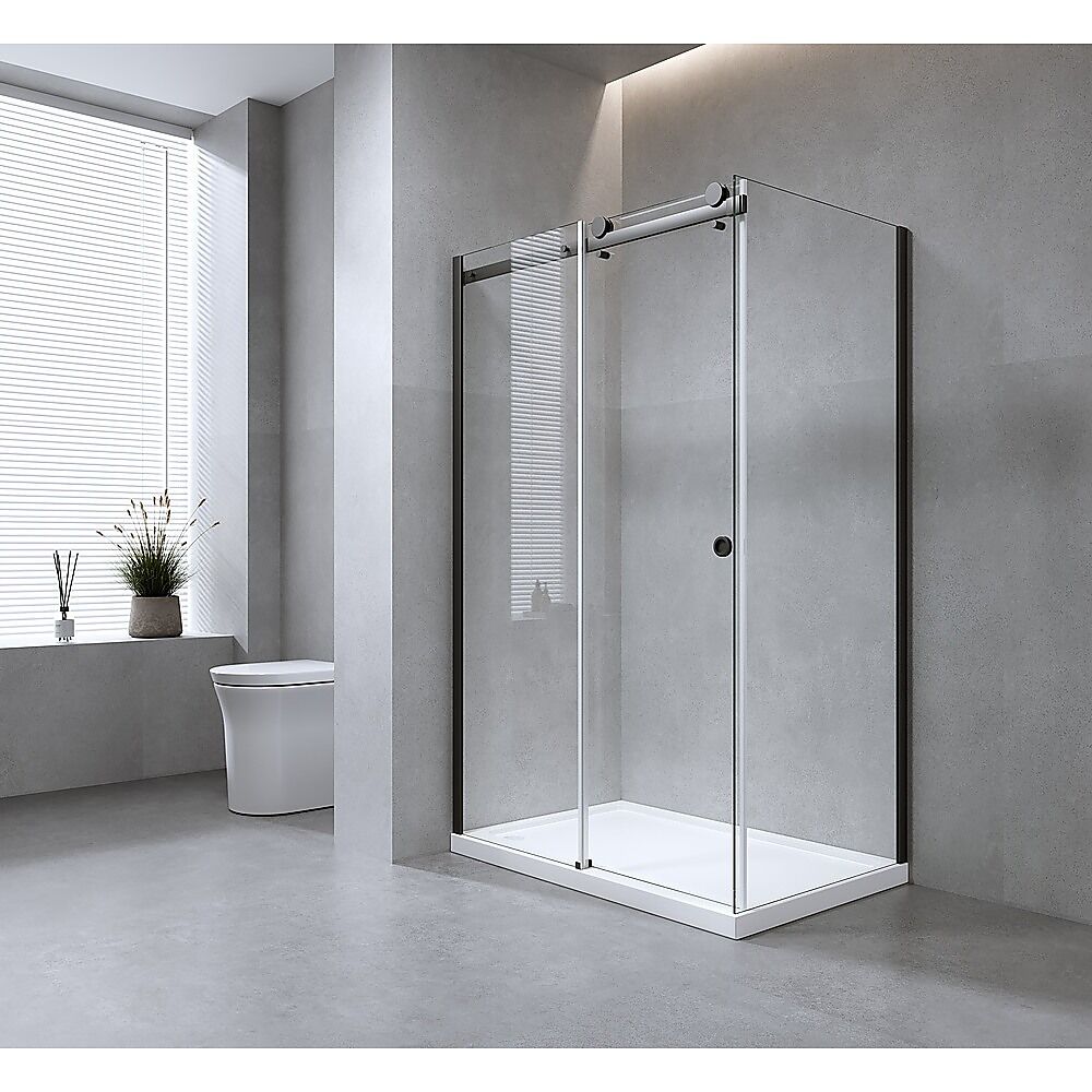 Hardware Accessories for Frameless Glass Sliding Door Shower Screen in Black Price