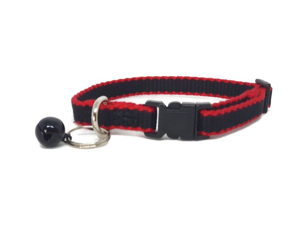 100% Pure Bamboo Fibre Cat Collar Plastic Buckle Black - Moondidley Pets Price