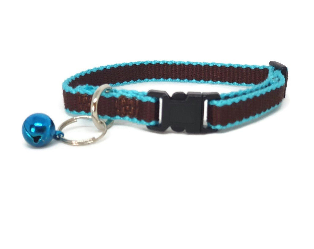100% Pure Bamboo Fibre Cat Collar Plastic Buckle Brown - Moondidley Pets Price
