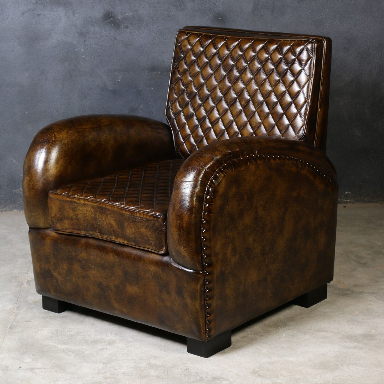 ARMSTRONG HAND MADE LEATHER ARM CHAIR Price