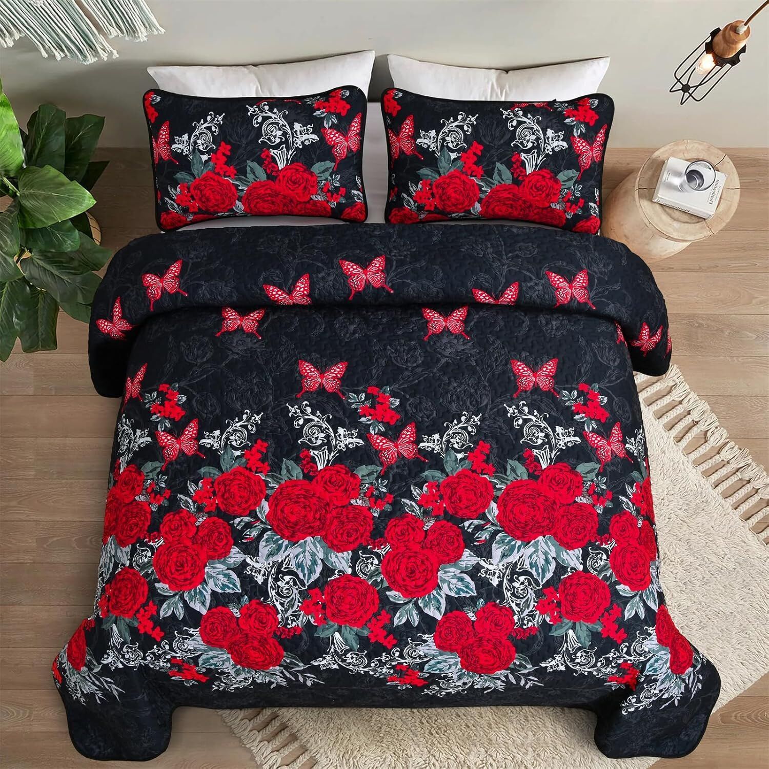 Universal Quilted coverlet and pillowcovers set: Fits Any Decor Style - Queen size Price