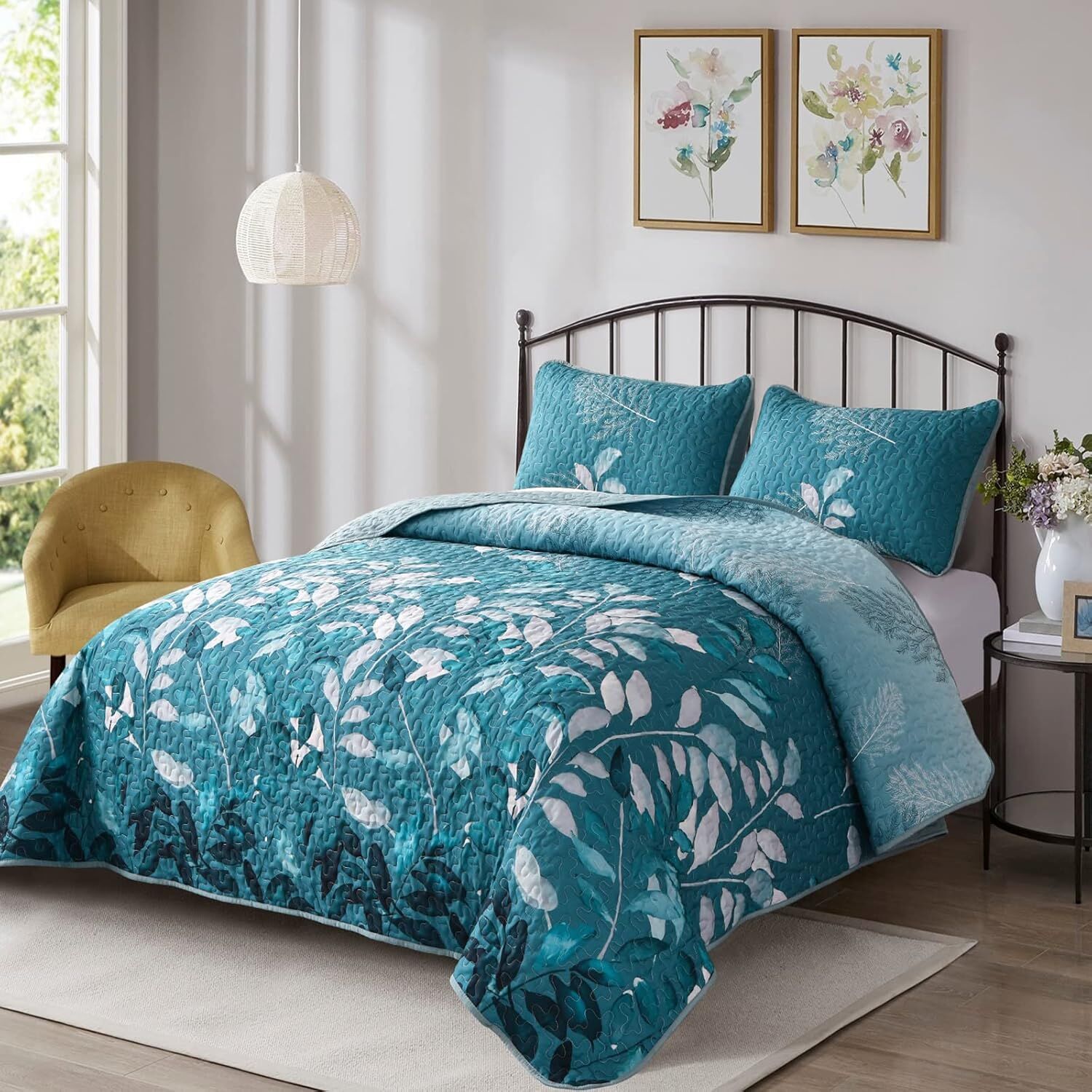 Decadent Quilted Coverlet and Pillowcases Set: Experience Supreme Comfort - Queen size Price
