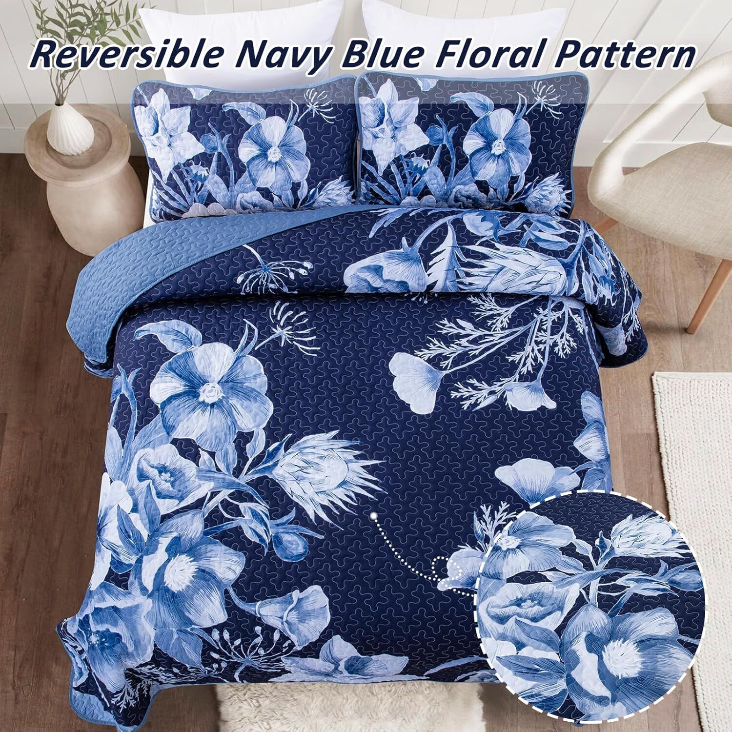 Vibrant Quilted coverlet and pillowcovers set: Eye Catching Design - Queen size Price