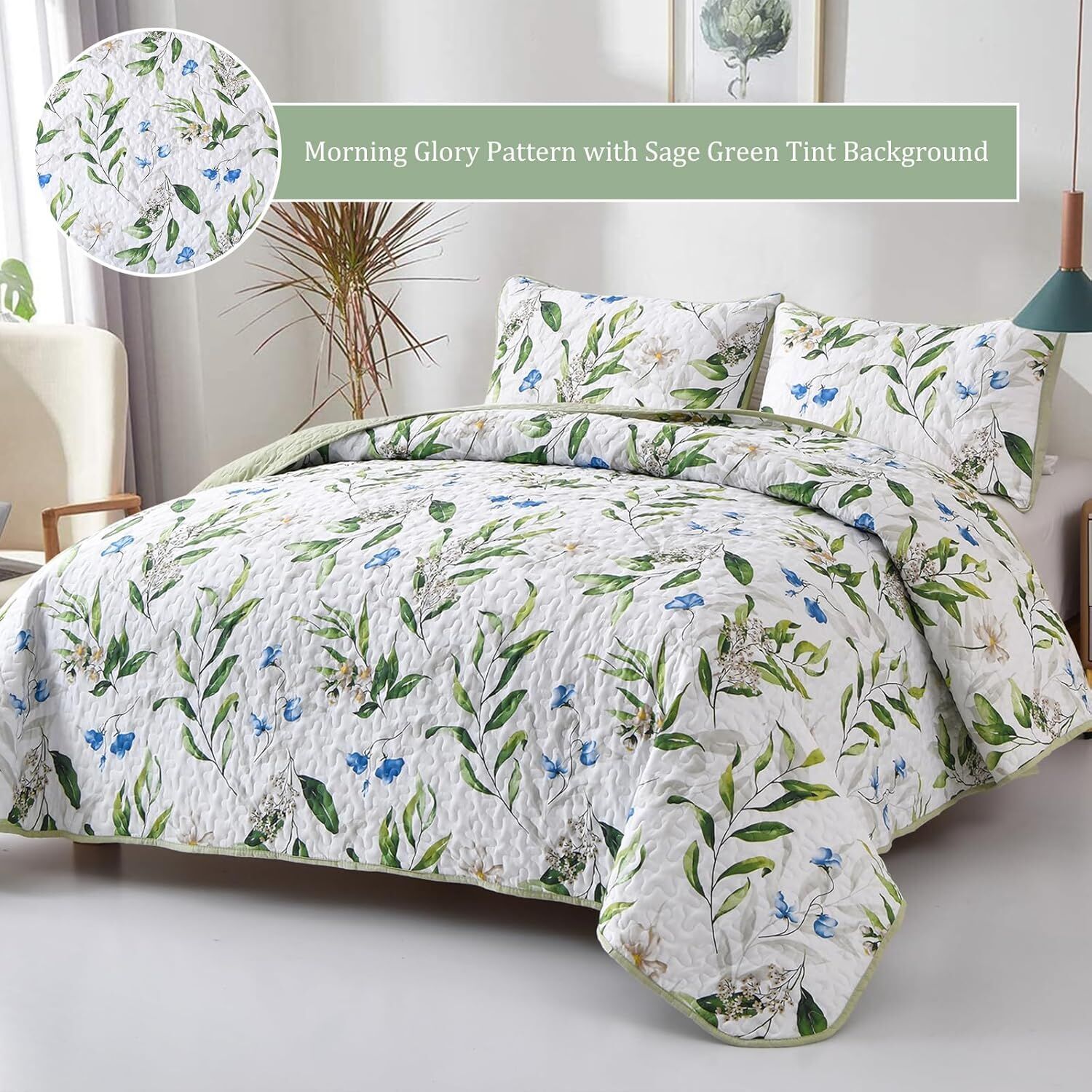 Fancy Quilted coverlet and pillowcovers set: Stylish Bedroom Update - Queen size Price