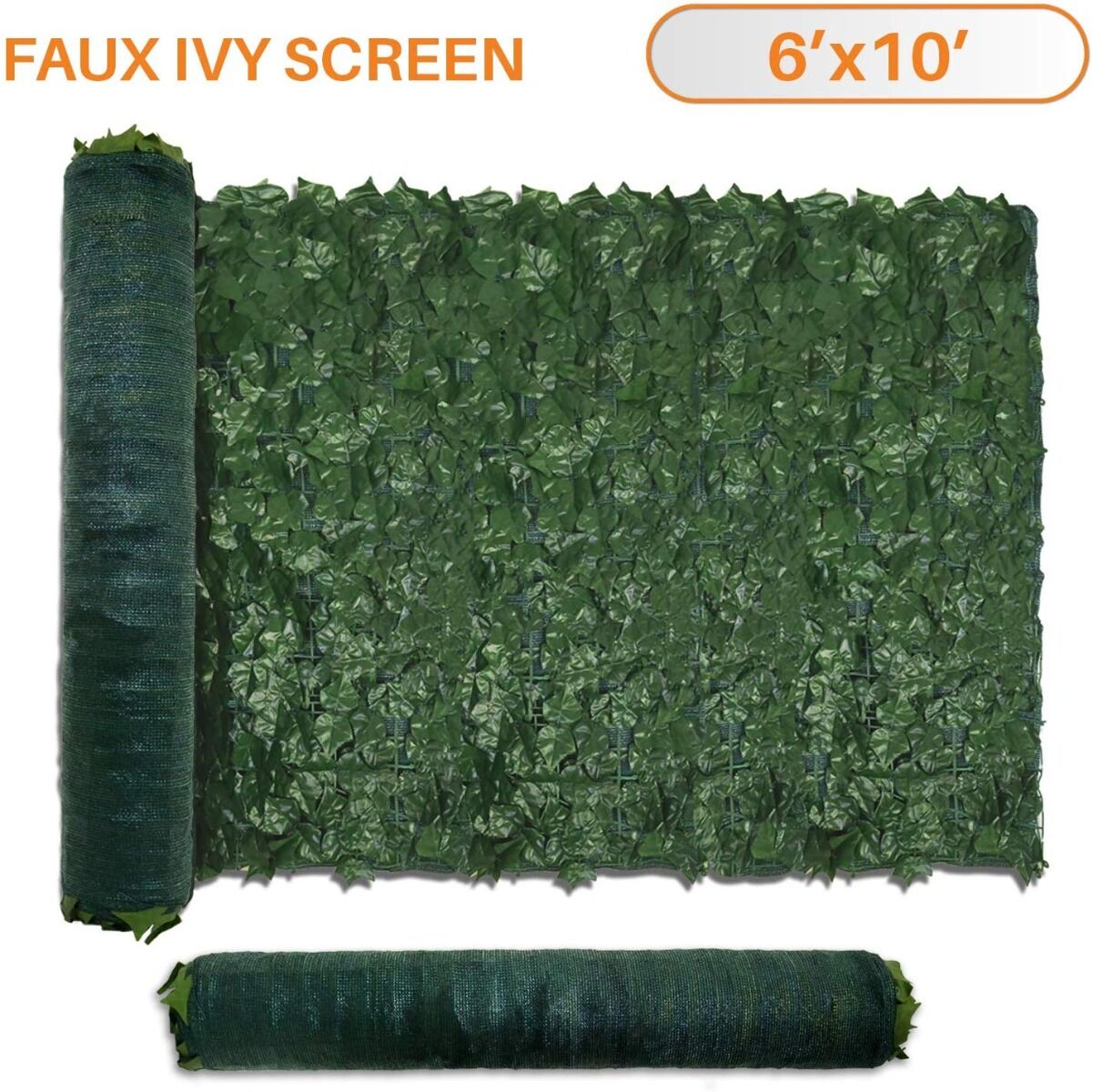 Artificial Ivy Leaf Hedging & Privacy Screen (shade cloth backing) 3m x 1m Roll Price