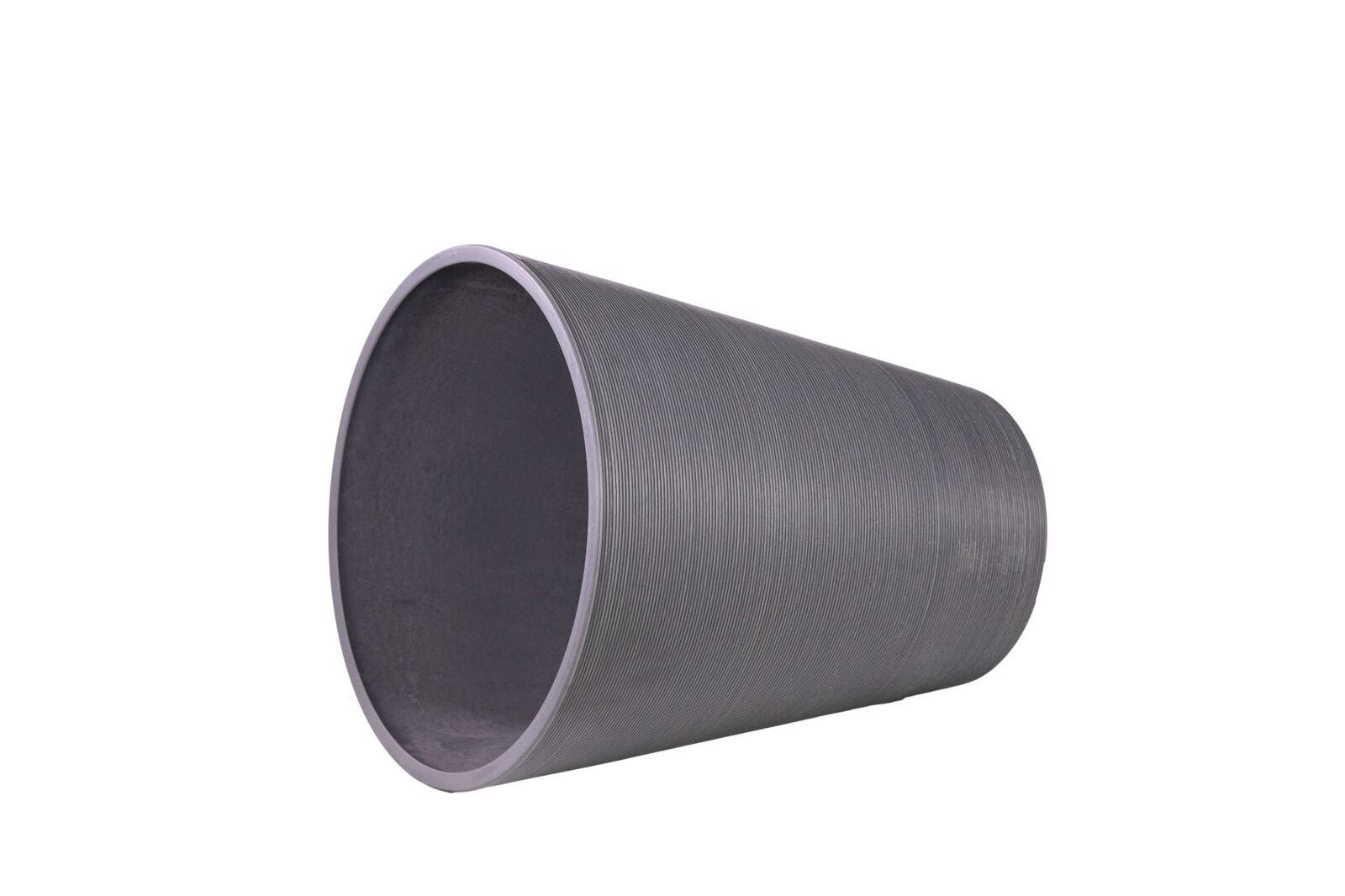 Decorative Textured Round Grey Planter 47cm Price