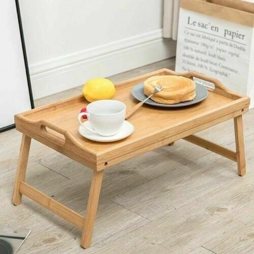 Foldable Bamboo Bed Tray / Breakfast Serving Table Price