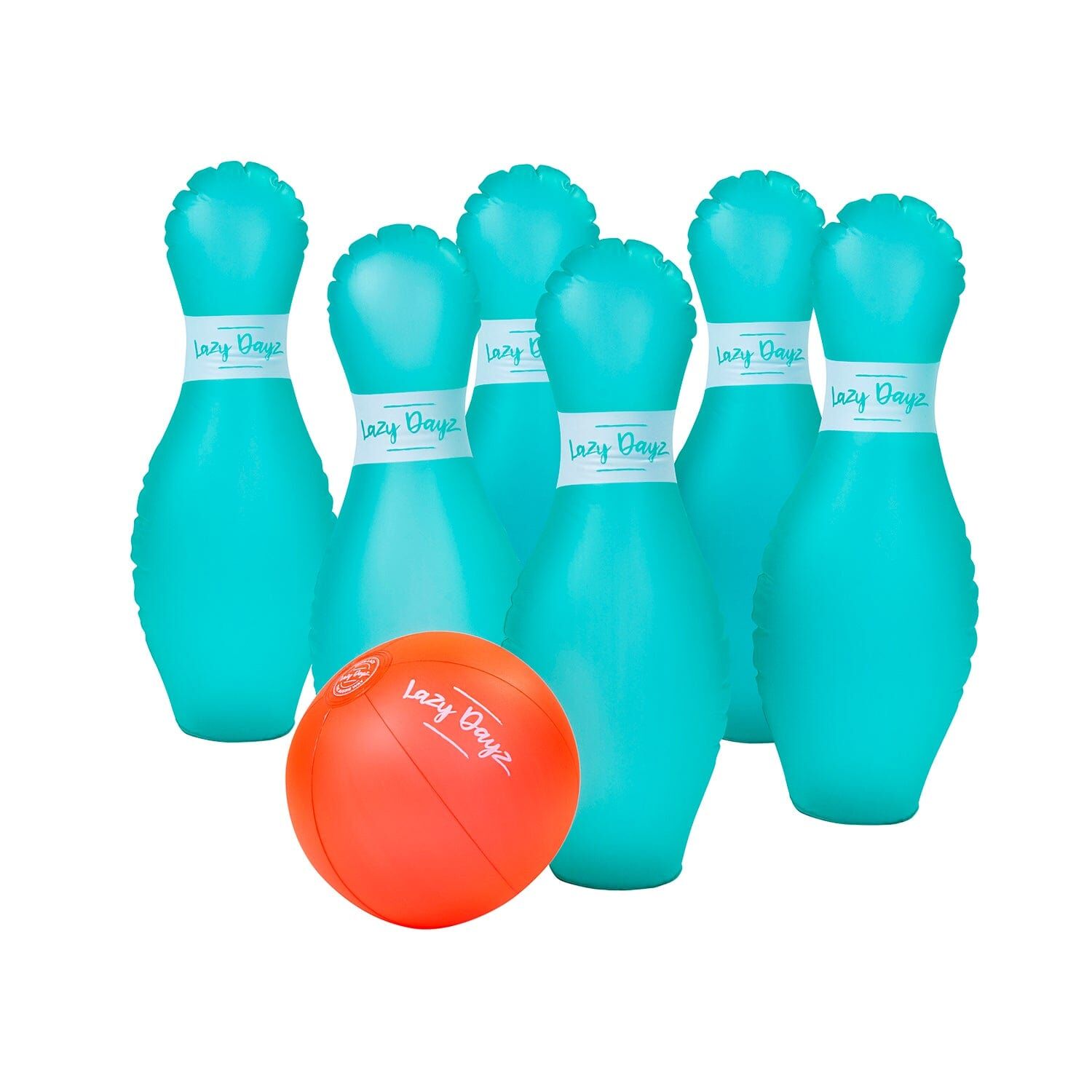 7 Pcs Lazy Dayz Pool Beach Inflatable Bowling Set Toy Price