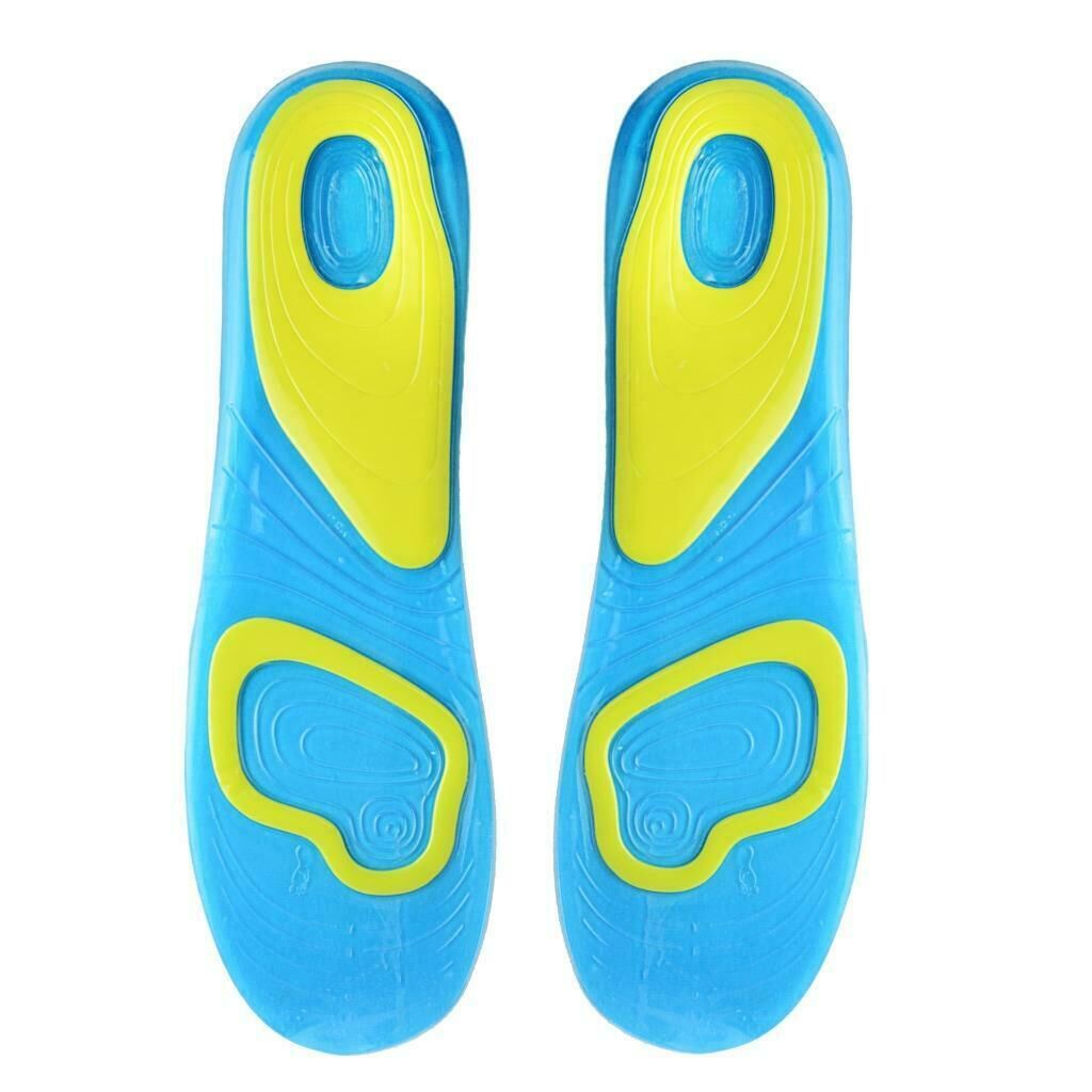 2x Men's Gel Insoles, Arch Support Pads, Large Price