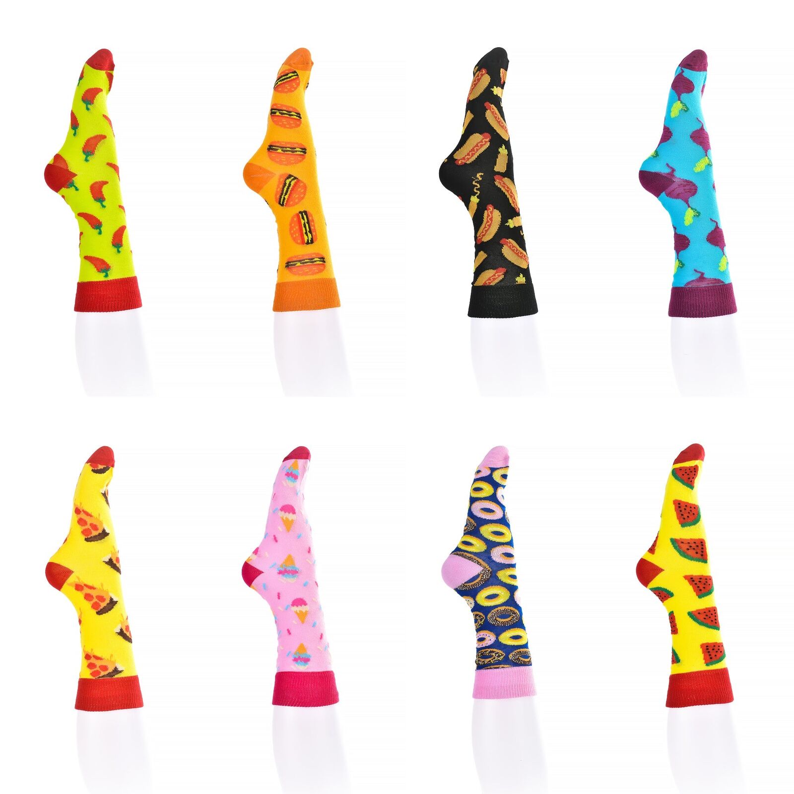 8 Pairs Fashion Novelty Funny Socks one Size 5-13 Men Socks Women Socks #5 Price