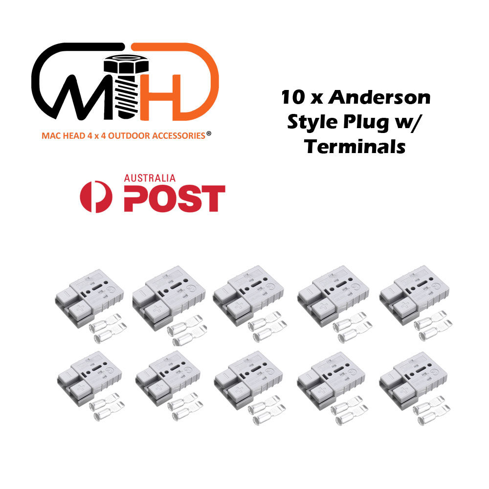 10x Anderson Style Plug connector 50AMP Caravan Trailer Solar 6AWG GREY Price