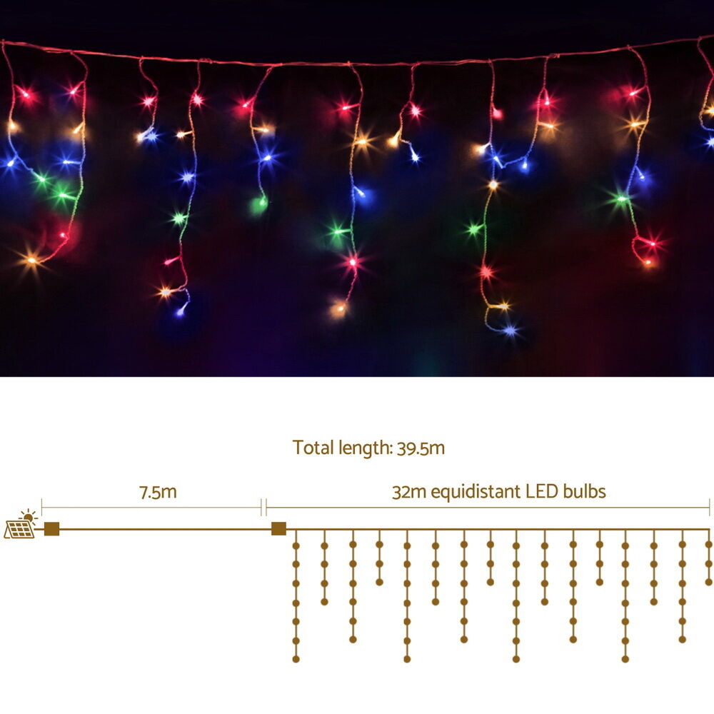 32M Christmas Lights Icicle String Light 960 LED Multi-coloured Price