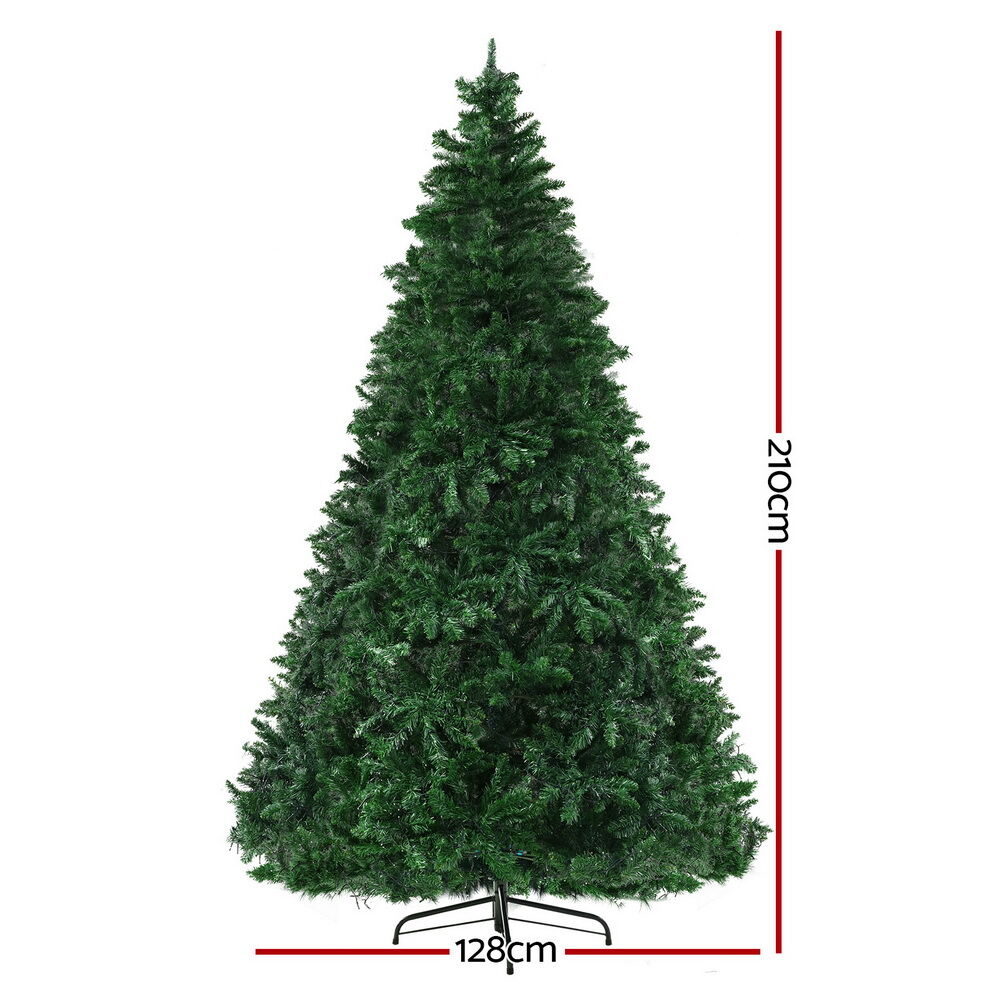 Christmas Tree 2.1m Xmas Tree Decoration 8 Light Mode Multi Colour Price