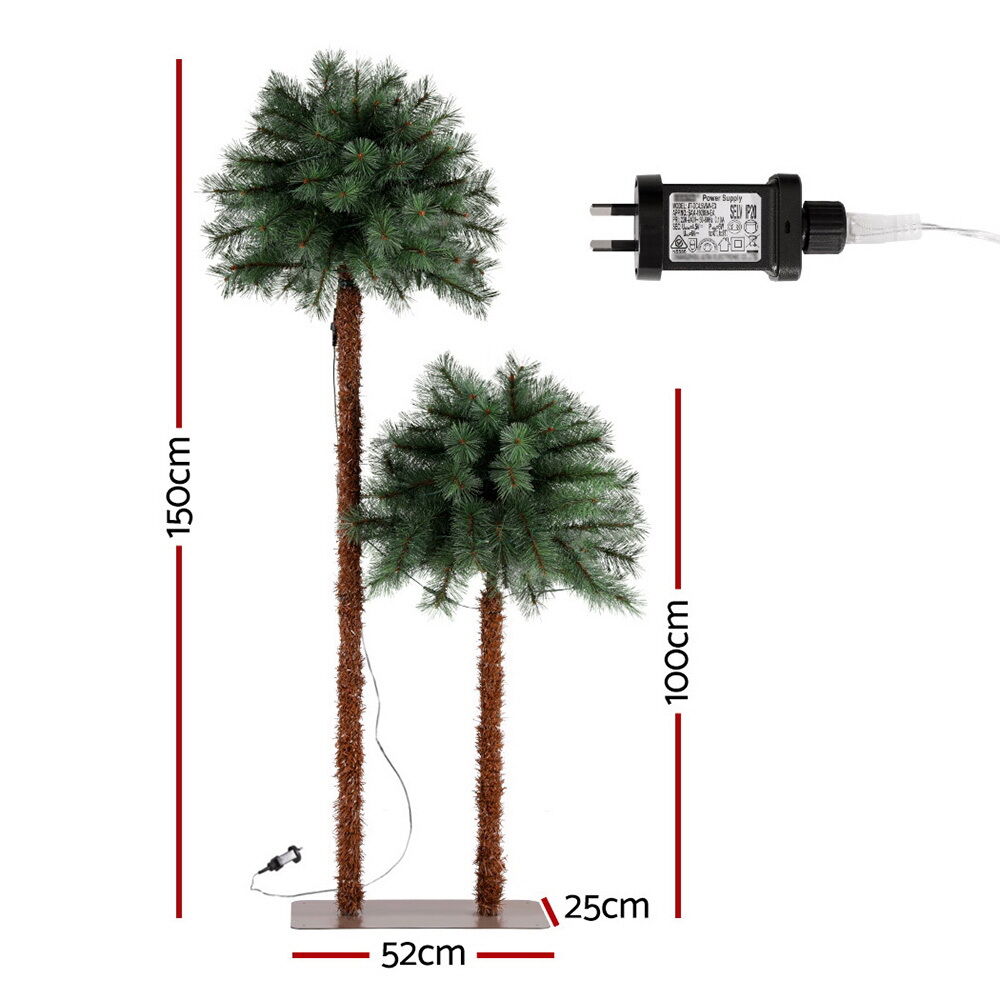 Christmas Tree 1.5+1m LED Xmas Palm Tree Party Decorations 2 in 1 Price