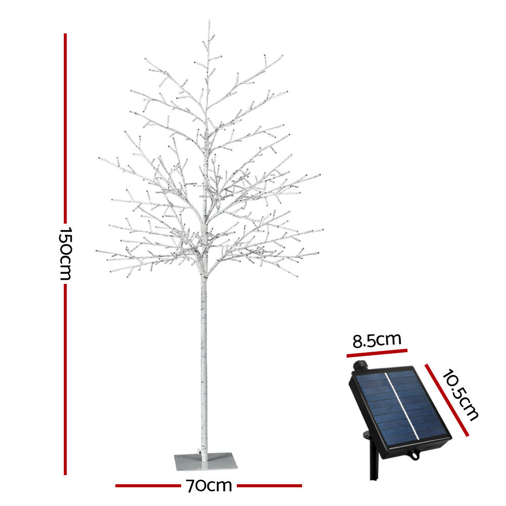 Solar Christmas Tree 1.5m Twigs 304 LED Lights Xmas Tree Price