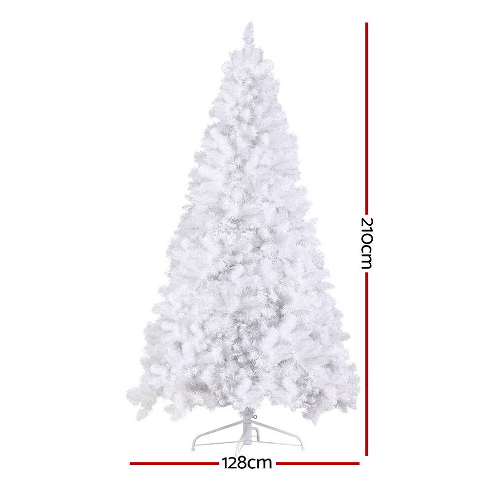 Christmas Tree 2.1m 500 LED Xmas Tree Decorations White 1260 Tips Price