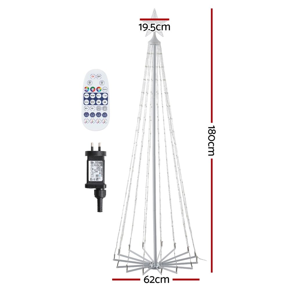 Christmas Tree 1.8m 265 RGB LED Fairy Lights Xmas Trees Decoration Price