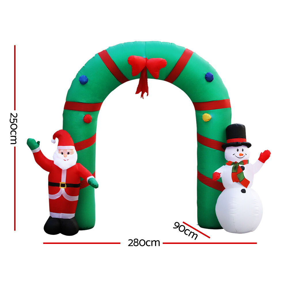 Christmas Inflatable Archwary 2.8M Illuminated Decorations Price