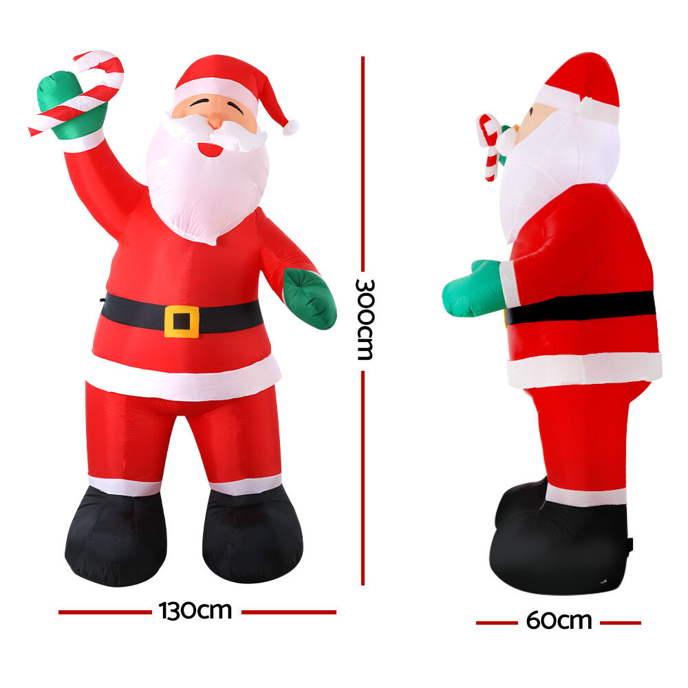Christmas Inflatable Santa 3M Illuminated Decorations Price