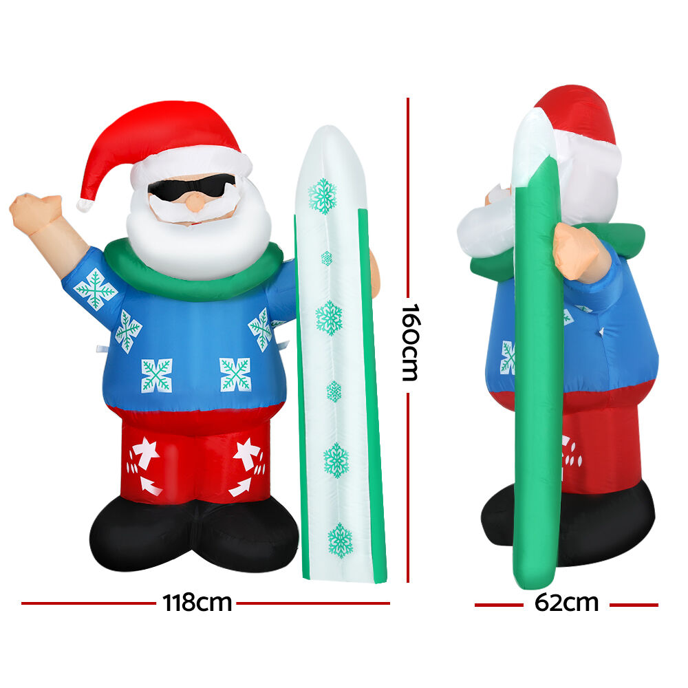 Christmas Inflatable Santa 1.6M Illuminated Decorations Price