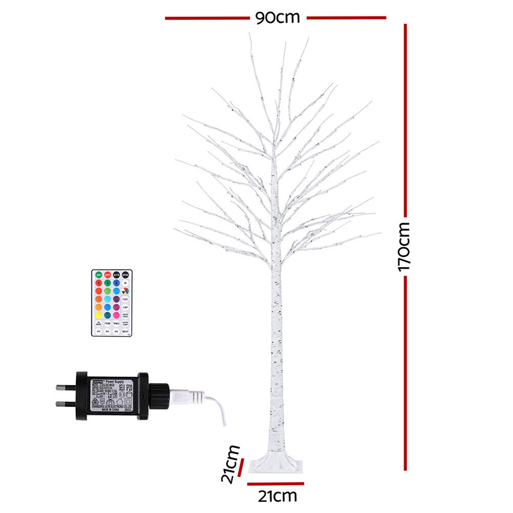 Christmas Tree 1.7m Twigs 120 RGB LED Lights Xmas Trees Decoration Price