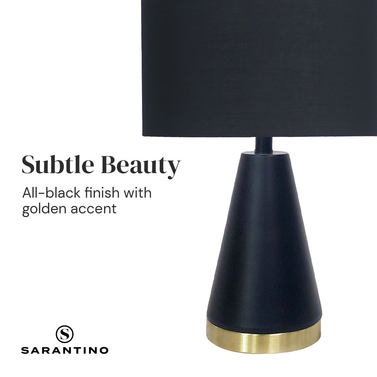 Sarantino Metal Table Lamp in Black and Gold Price